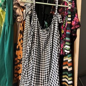 Black and White Gingham Cami